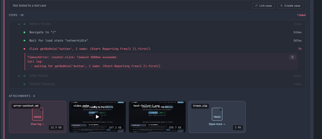 Failure Debugging preview